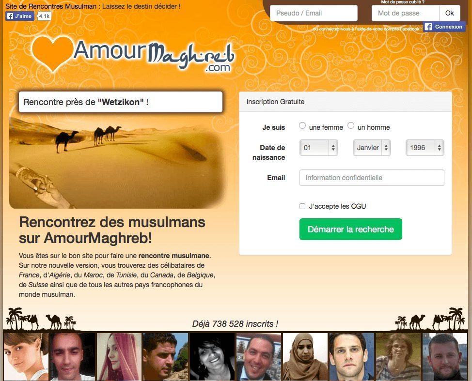 Amour Maghreb - rencontre musulmane