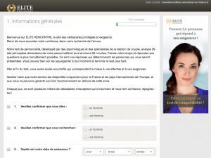 Test de personalite Elite Rencontre