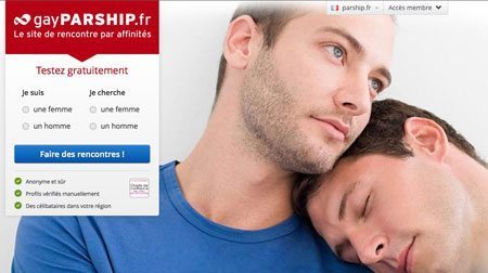 Parship pour la communauté gay en France.