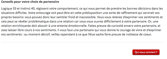 Test - recommendation de rencontre