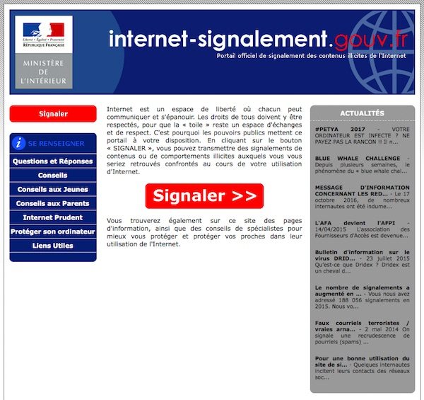 Signaler une fraude sur internet. Signaler une fraude sur internet.