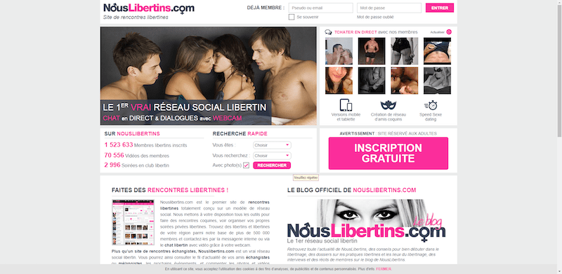 Nous libertins : le site de rencontre Nous libertins : le site de rencontre